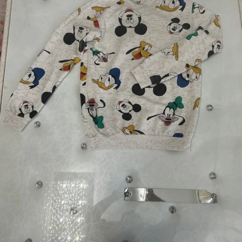 Mickey Mouse Clubhouse Kids' Pajama Set like new, gray multicolor