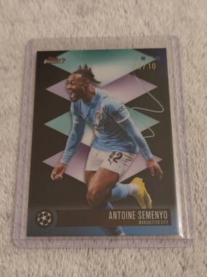 2025-26 Topps Finest Antoine Semenyo Black Refractor /10 κάρτα Manchester City