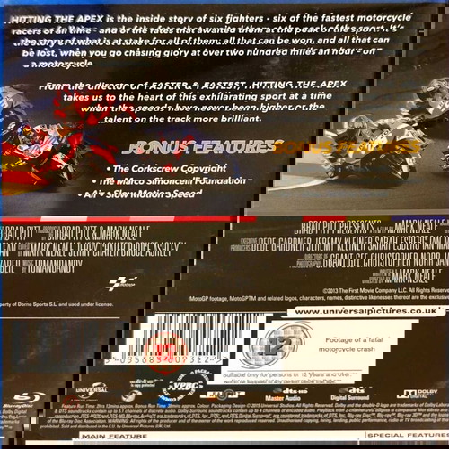 BLU-RAY HITTING THE APEX DOCUMENTARY/SPORT FROM MARK NEALE