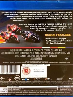 BLU-RAY HITTING THE APEX DOCUMENTARY/SPORT FROM MARK NEALE
