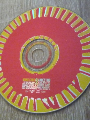 Manu Chao Clandestino CD used, disc and covers only without case