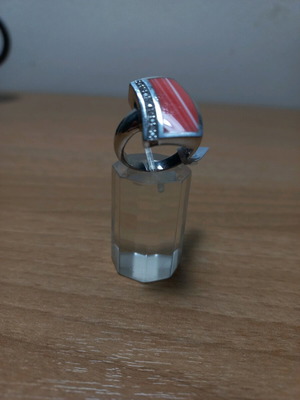 Silver ring new, size 54