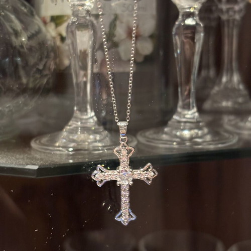 Silver cross new, steel