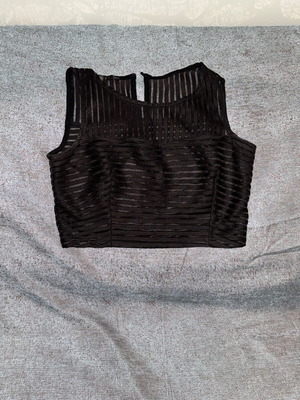 Crop top new, black, size S