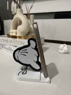 Phone Stand Mickey Style 3D Printed New