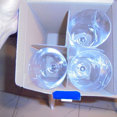 Villeroy & Boch Set of 3 Red Wine Glasses 0.41L NewMoon Crystal New