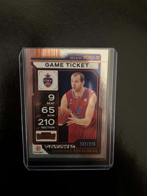Ramunas Siskauskas Panini Contenders Legends 2025-26 card like new