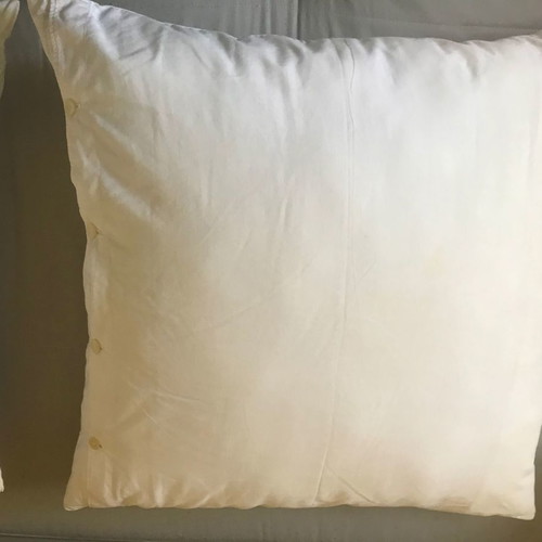 Pillows used, set of 2 pieces 60 x 60 cm with pillowcases