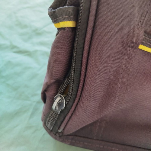 Stanley Fatmax tool bag used with hard bottom