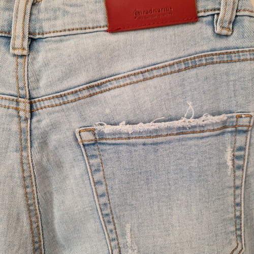 Stradivarius high-waist light blue jeans like new S/M