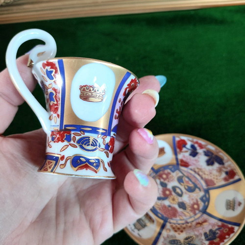 Collectible vintage porcelain espresso cup with saucer The Museum of Porcelain