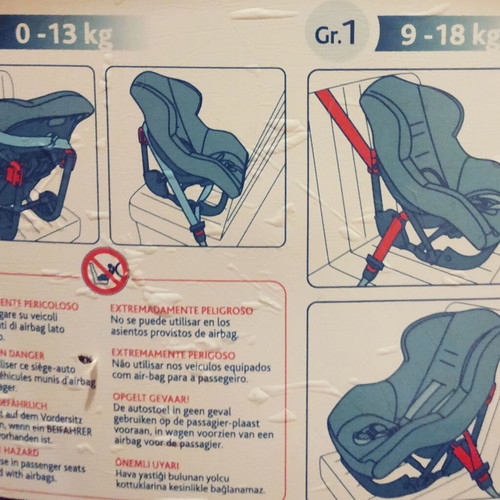Chicco car seat used 0+,1 (0-18kg)