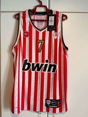 GSA Olympiacos B.C. Anniversary Spanoulis Limited Edition Men's Basketball Jersey New Size Large