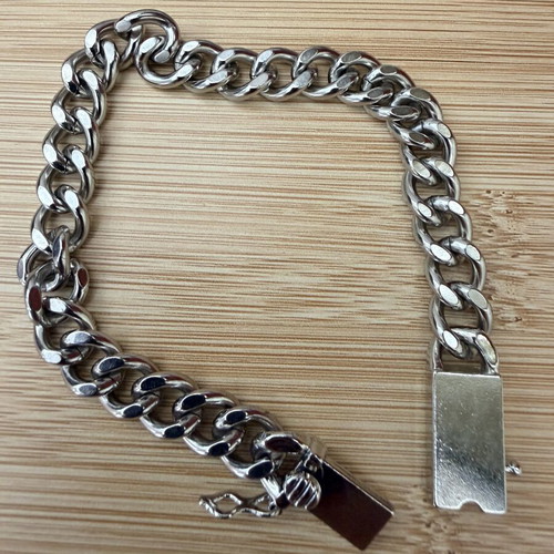 Steel chunky bracelet