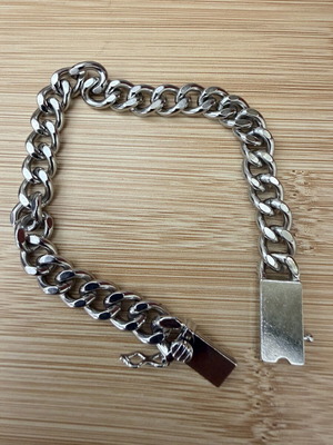 Steel chunky bracelet
