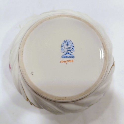 Herend Hungary Bonbonniere Petite Rose model 6046 mint condition
