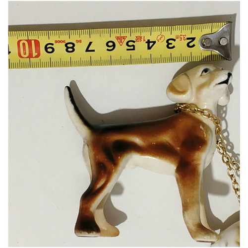 Vintage Beagle Decorative Figurine with 3 Dogs from 1970s
