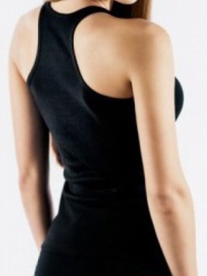 Vero by Aslanis women's tank top with cut-out shoulders black new