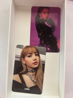 Photocards Blackpink Lisa και Jisoo Square Up Black Ver καινούργια