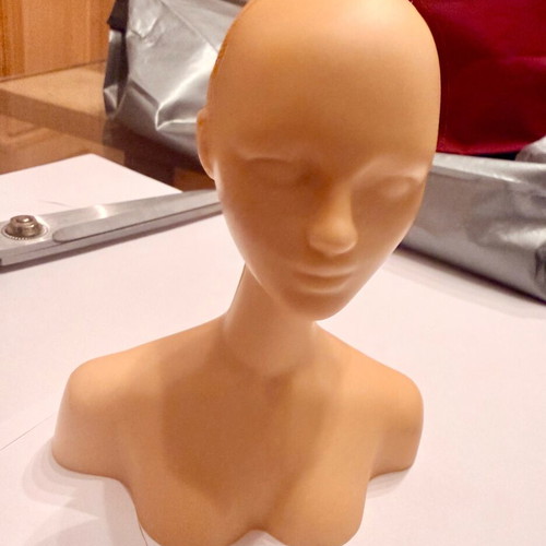 Mannequin Head used with wig for hairdressing and display