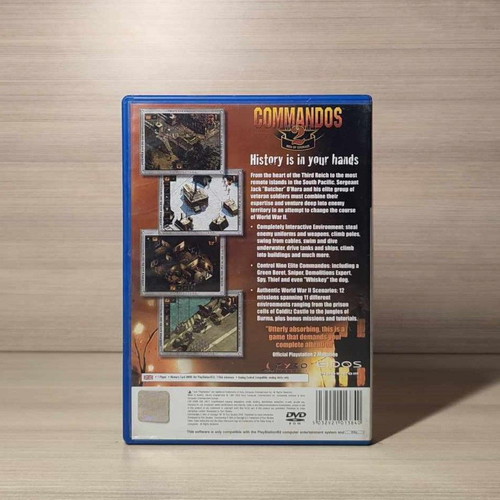 Commandos 2 PlayStation 2 (PS2) like new, complete English game