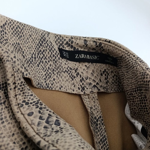 Zara animal print skirt new, size XS/S, beige and brown