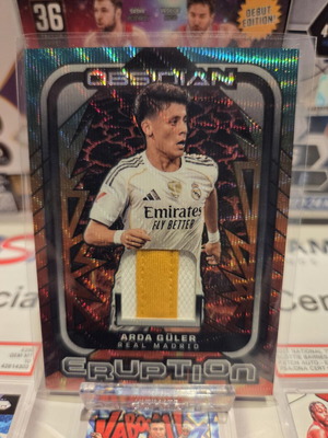 Arda Güler 2025-26 Panini Obsidian Eruption /25 Real Madrid card