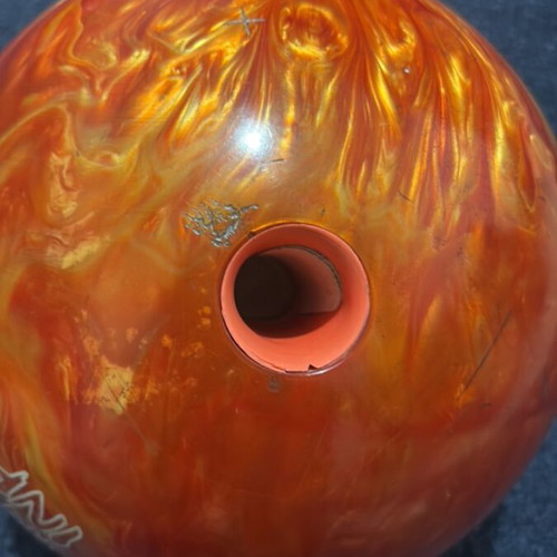Bowling ball like new with holes