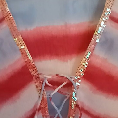 Kaftan dress like new, blue and red, size L