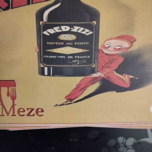Vintage promotional poster like new, set of 10 pieces