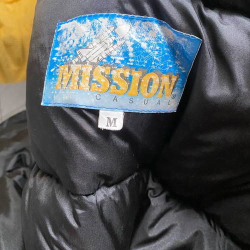 Men's down jacket like new, black, size M