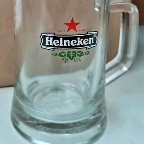 Heineken beer glass like new, collectible heavy