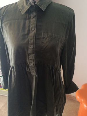 Πουκάμισο Zara small/medium χακί σαν καινούργιο