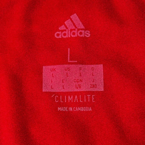 Adidas Entrada 18 L shirt like new, red