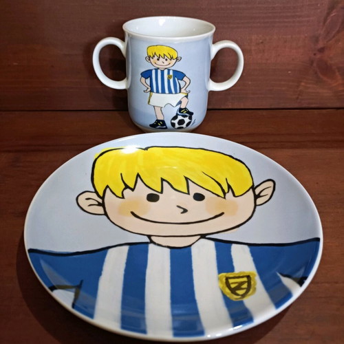 Children's football serving set new, 3 pieces