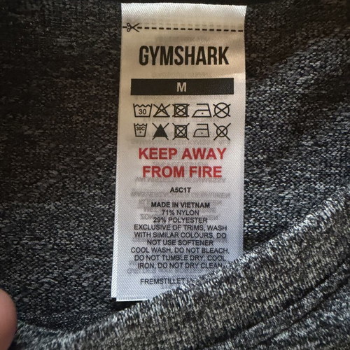 Gymshark Devant Seamless T-Shirt black size M brand new