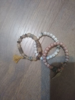 Boho bracelets set of 3 like new