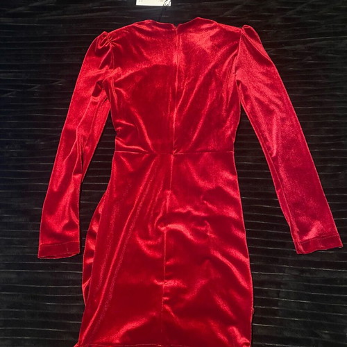 Forever Young red velvet dress new, small