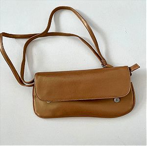 Καινούργιο μπεζ τσαντάκι faux leather - δερματίνη τσαντάκι χιαστί & ώμου vintage style γυναικεία τσάντα για όλες τις ώρες