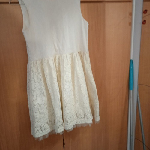 M&B Kid's Fashion Lace Dress like new, iridescent, size 14, white