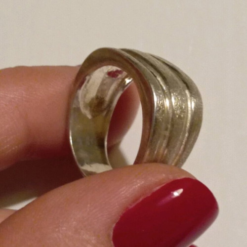 Silver ring 925 new, size 54