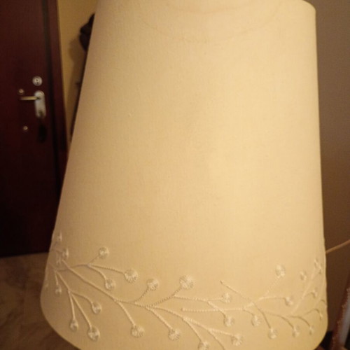 Porcelain table lamp like new, large 0.63 m height