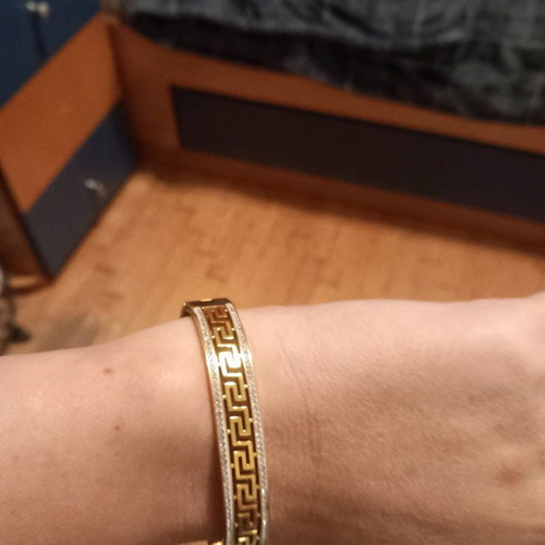Versace bracelet handmade new, 18k gold plated