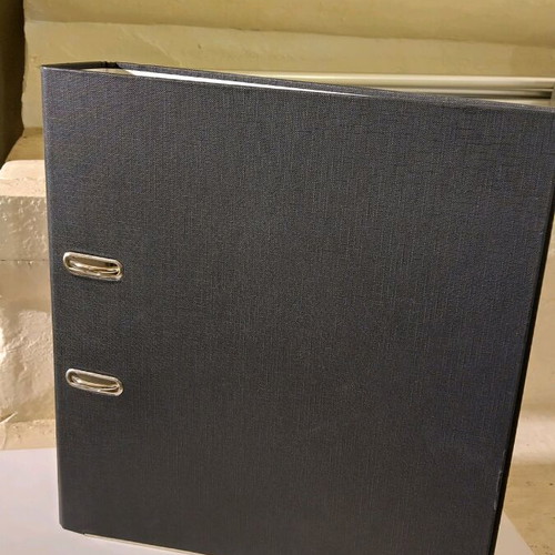 Ring binders used, set of 2, A4 7.5cm with mechanism
