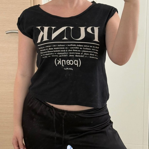 Tally Weijl Black Short Sleeve T-Shirt XS used