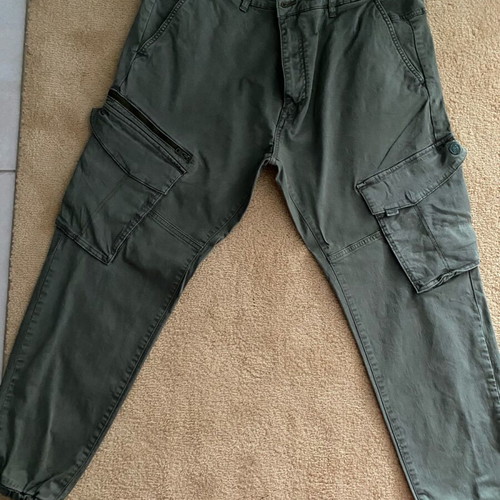 Cargo pants Pull & Bear green like new, size XXXL