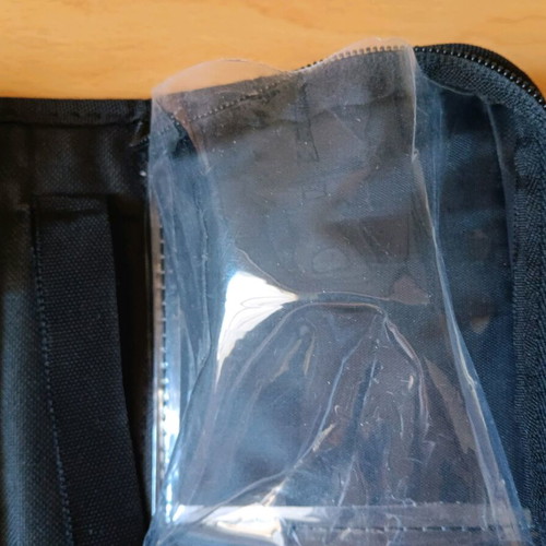 Protective case used with zipper, black