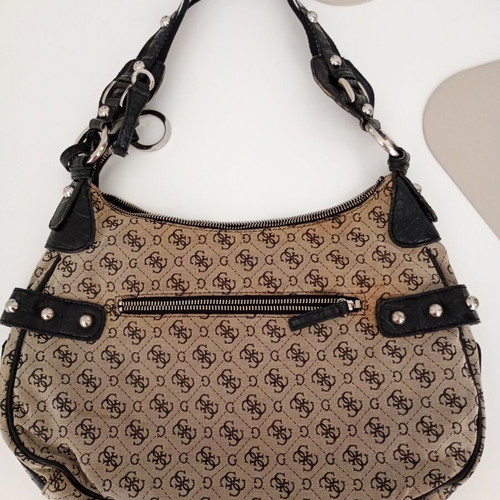 Guess Y2K shoulder bag vintage, like new, monogram canvas