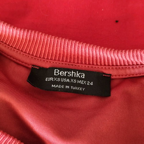Bershka bodysuit used, size XS, red with cutout design