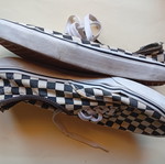 Vans Authentic casual shoes used, black and white, size 41